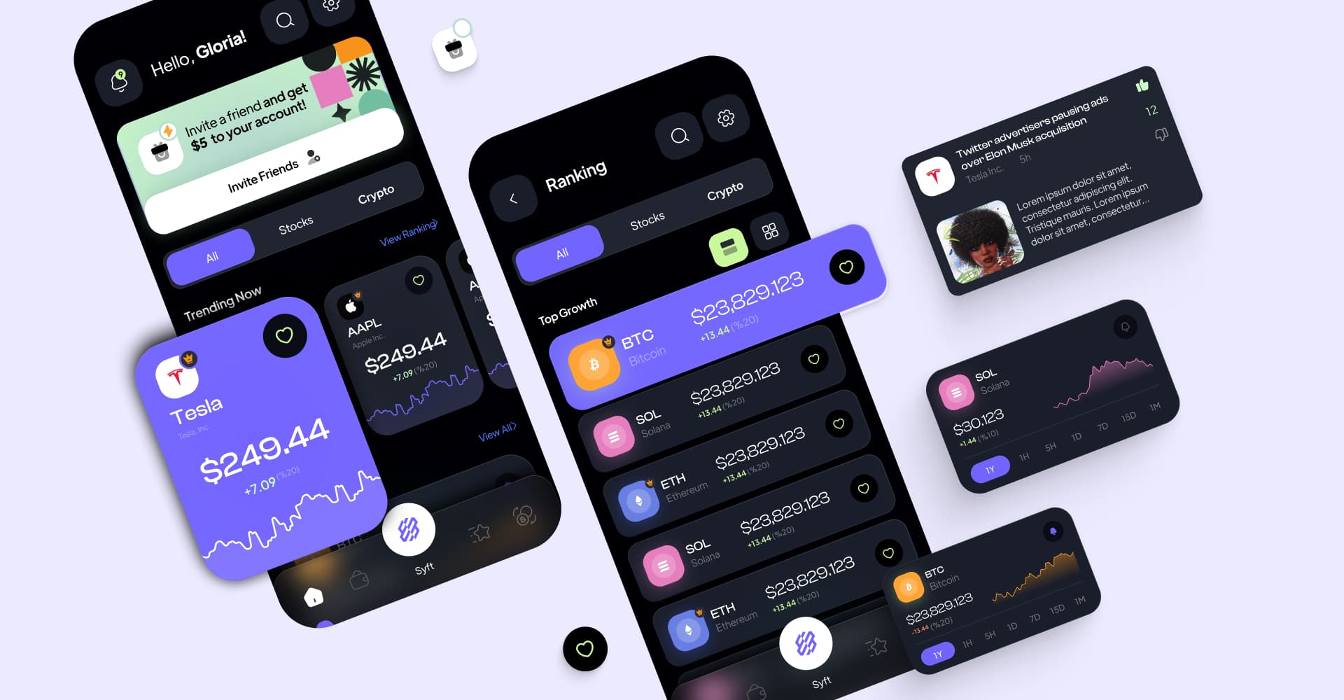 UI UX Design And Mobile Development for Fintech App